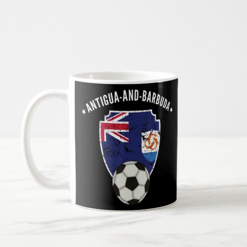 Antigua And Barbuda Soccer Flag Football Pride Roo Coffee Mug