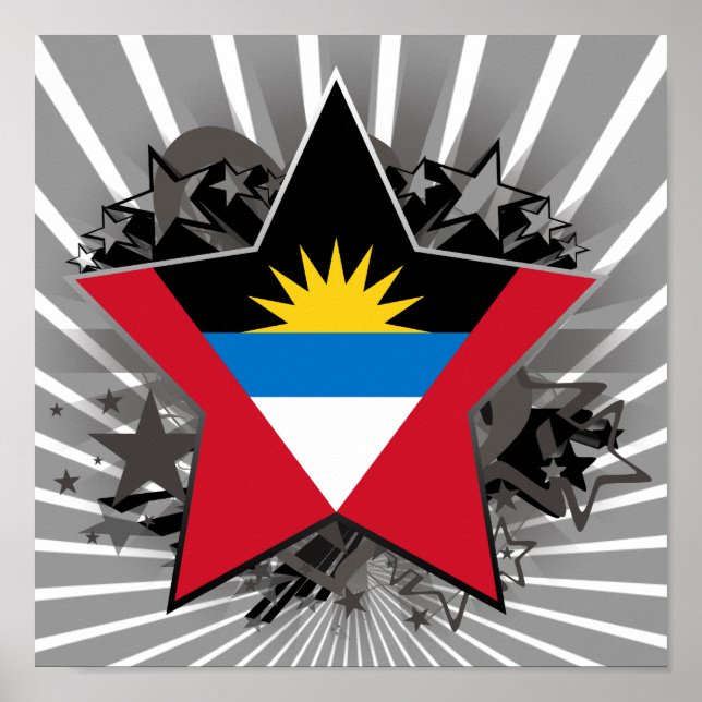 Antigua and Barbuda Star Poster (Front)
