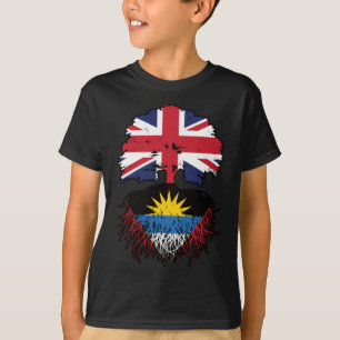 Antigua Antiguan British UK Tree Roots Flag T-Shirt