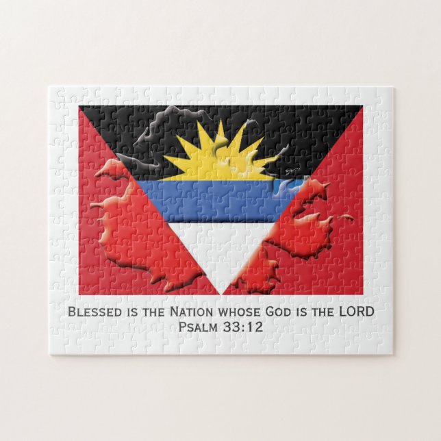 ANTIGUA BARBUDA | Blessed Nation | ANTIGUAN FLAG Jigsaw Puzzle (Horizontal)