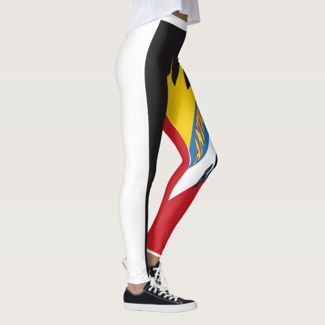 Antigua & Barbuda flag Leggins Leggings (Right)