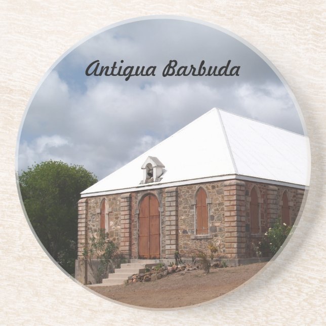 Antigua Barbuda Series--Church Coaster (Front)