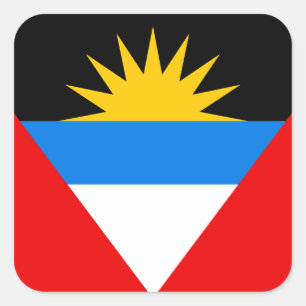 Antigua & Barbuda Square Sticker