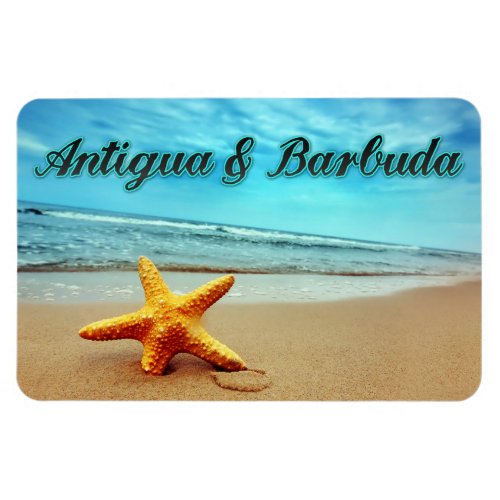 Antigua  Barbuda starfish Magnet