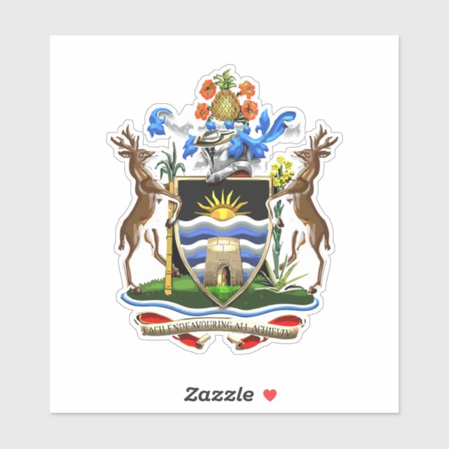 Antigua & Barbuda Sticker (Sheet)