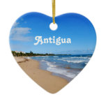 Antigua Beach Ceramic Ornament