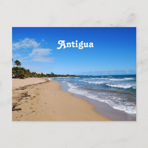 Antigua Beach Postcard