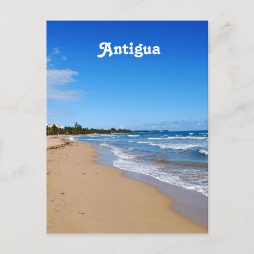 Antigua Beach Postcard