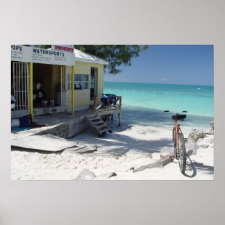Antigua Bike with a View Poster