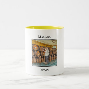 Antigua Casa de Guardia, wine bar, Malaga Spain Two-Tone Coffee Mug