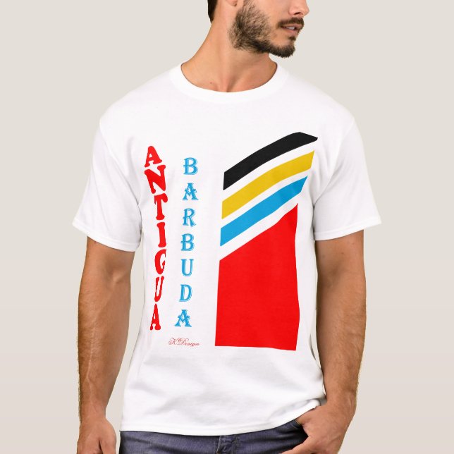 Antigua Colorful  T-Shirt (Front)