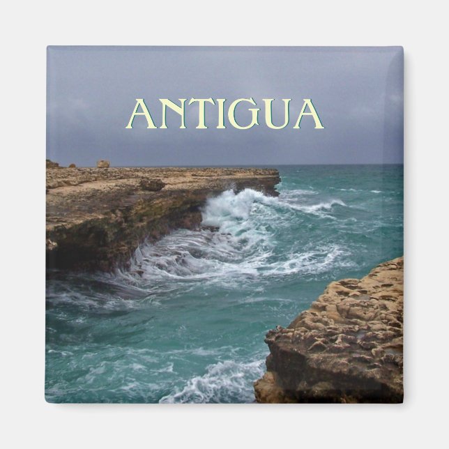 Antigua Devil's Bridge Souvenir Photo Magnet (Front)