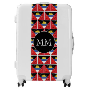 ANTIGUA FLAG   BARBUDA Map   Monogram Luggage