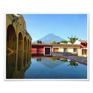 Antigua, GT-Tanque La Unión w/ Border Photo Print