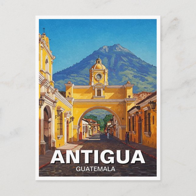 Antigua Guatemala Travel Postcard (Front)