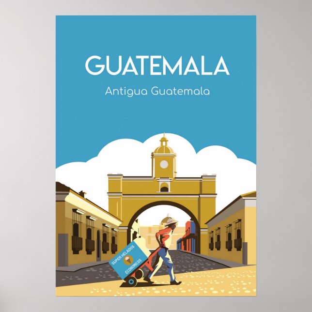 Antigua Guatemala travel poster (Front)