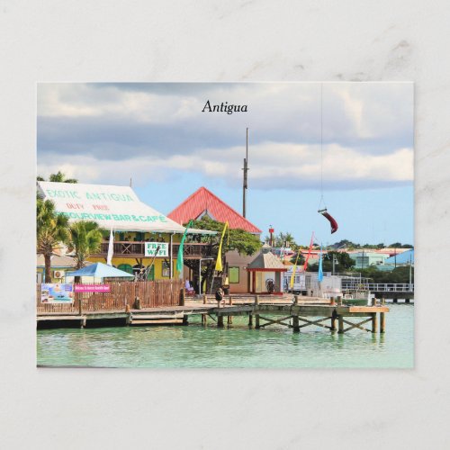 Antigua Island in the Caribbean Postcard