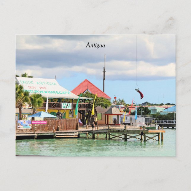 Antigua, Island in the Caribbean Postcard (Front)