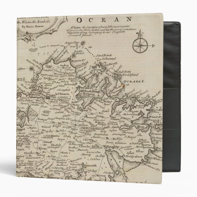 Antigua or Antego 3 Ring Binder (Front/Inside)