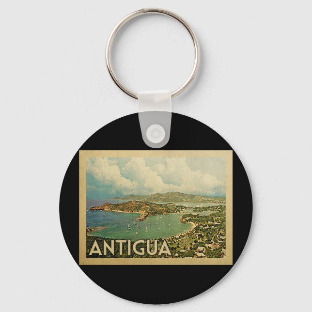 Antigua Vintage Travel Keychain (Front)