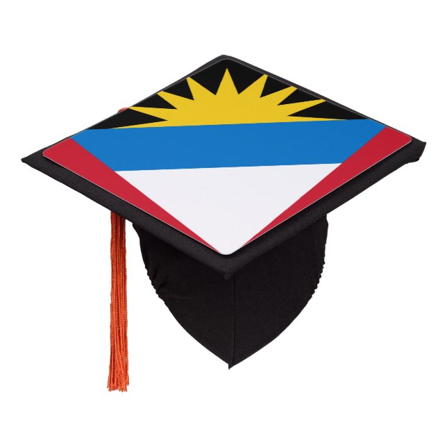 Antiguan and Barbudan flag Graduation Cap Topper (Angled)
