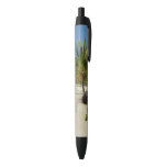 Antiguan Beach Beautiful Tropical Landscape Black Ink Pen