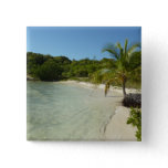 Antiguan Beach Beautiful Tropical Landscape Button