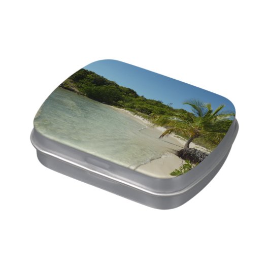 Antiguan Beach Beautiful Tropical Landscape Candy Tin (Side)