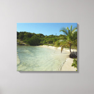 Antiguan Beach Beautiful Tropical Landscape Canvas Print
