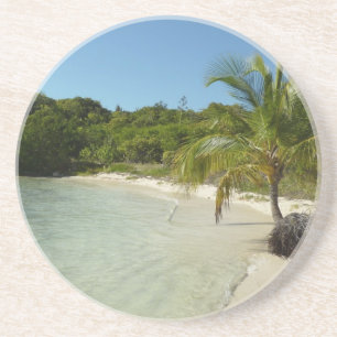Antiguan Beach Beautiful Tropical Landscape Drink Coaster