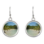 Antiguan Beach Beautiful Tropical Landscape Earrings