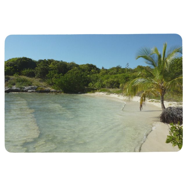 Antiguan Beach Beautiful Tropical Landscape Floor Mat (Front)