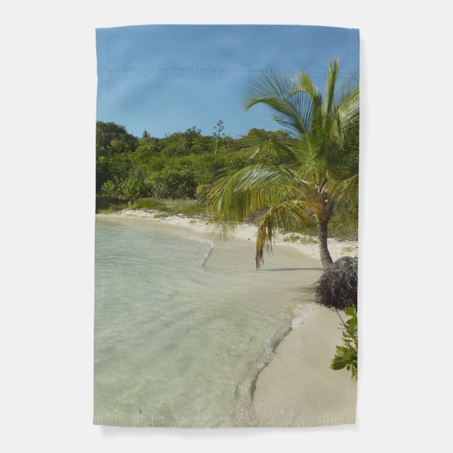 Antiguan Beach Beautiful Tropical Landscape Garden Flag (Front)