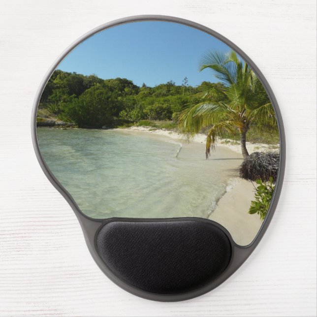 Antiguan Beach Beautiful Tropical Landscape Gel Mouse Pad (Front)