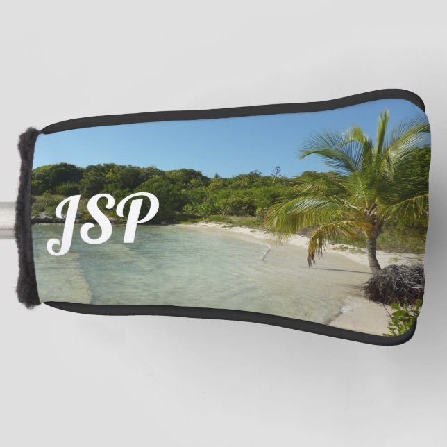 Antiguan Beach Beautiful Tropical Landscape Golf Head Cover (Front)