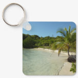 Antiguan Beach Beautiful Tropical Landscape Keychain