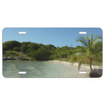 Antiguan Beach Beautiful Tropical Landscape License Plate