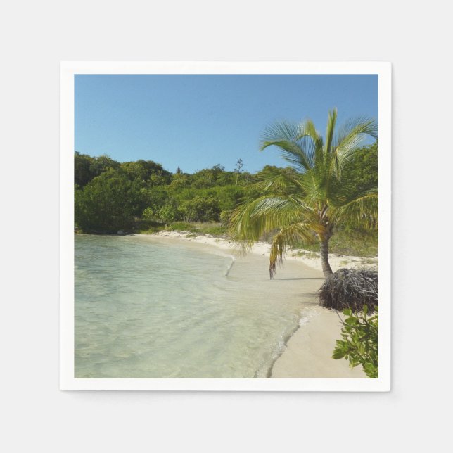 Antiguan Beach Beautiful Tropical Landscape Napkins (Front)