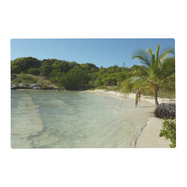 Antiguan Beach Beautiful Tropical Landscape Placemat (Front)