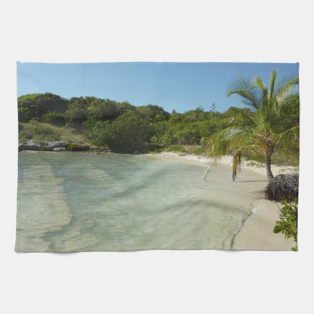 Antiguan Beach Beautiful Tropical Landscape Towel (Horizontal)