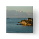 Antiguan Coast Beautiful Island Seascape Button
