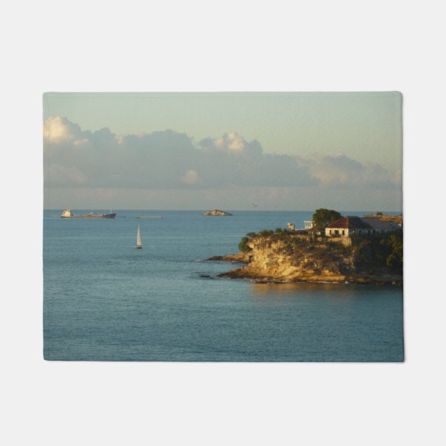 Antiguan Coast Beautiful Island Seascape Doormat (Front)