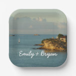 Antiguan Coast Beautiful Island Seascape Paper Plates