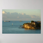 Antiguan Coast Beautiful Island Seascape Poster