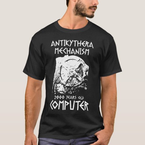 Antikythera mechanism ancient Greek Computer T_Shirt