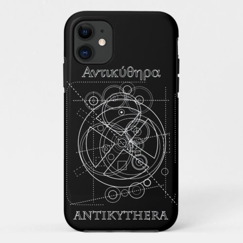 Antikythera Mechanism Drawing iPhone 11 Case