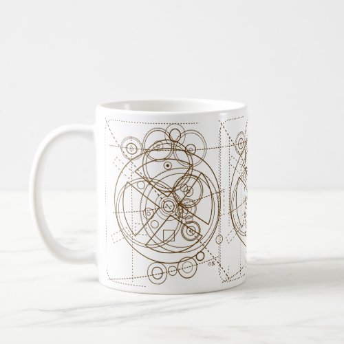 Antikythera Mechanism Drawing Coffee Mug