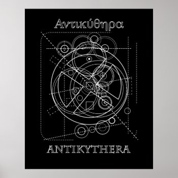 Antikythera Mechanism Drawing Poster by Ars_Brevis at Zazzle