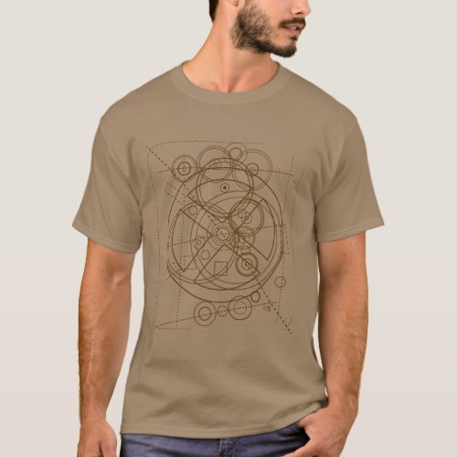 Antikythera Mechanism Drawing T_Shirt