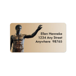 Antikythera Statue Label